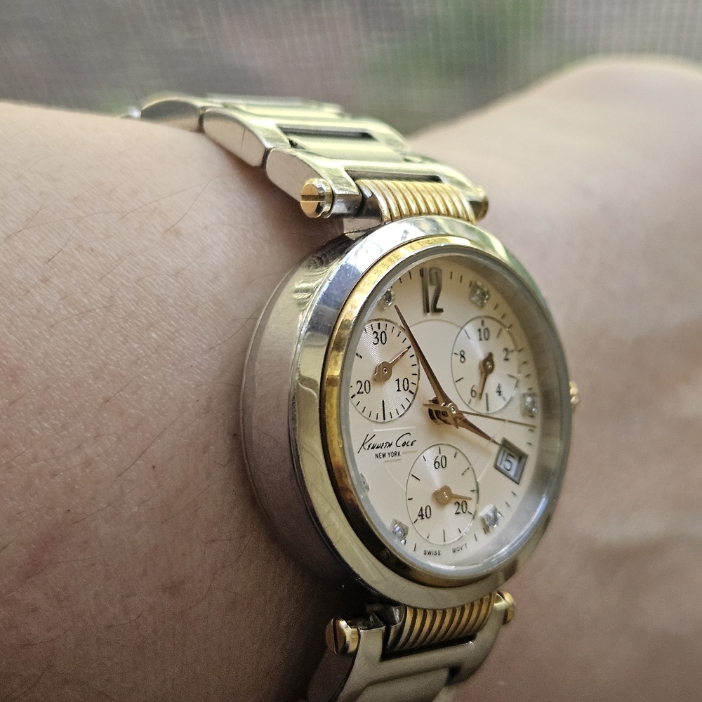 Kenneth Cole Gold and Silver Stainless Steel Watch - Picture 7 of 15